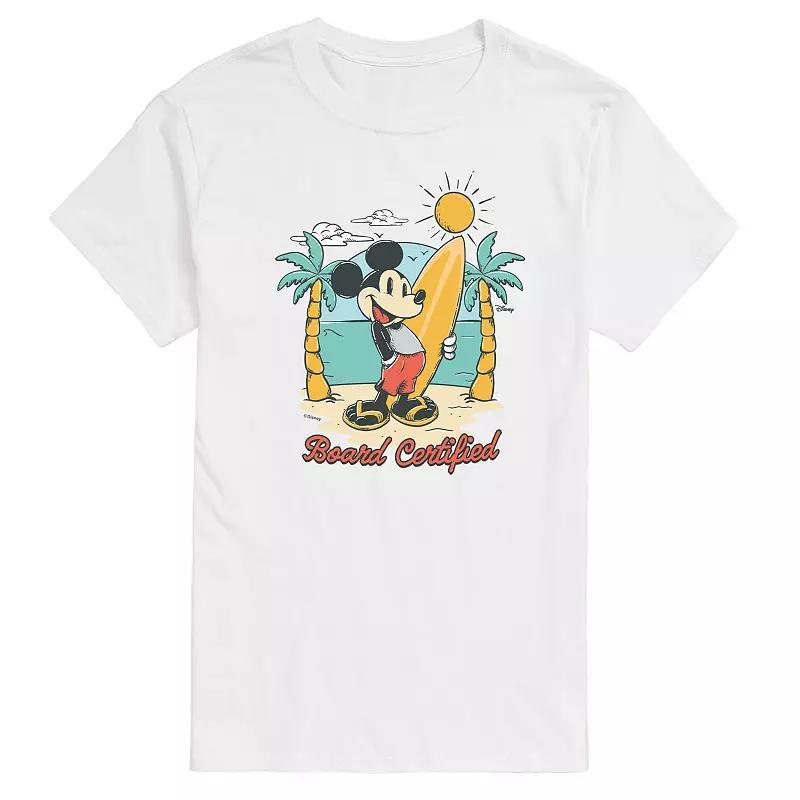 Disneys Mickey Mouse Mens Board Certified Graphic Tee Product Image