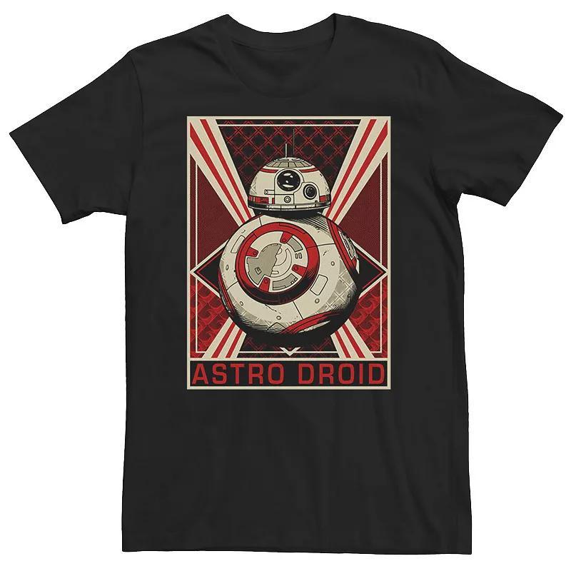 Big & Tall Star Wars The Force Awakens BB-8 Astro Droid Poster Tee, Mens Product Image