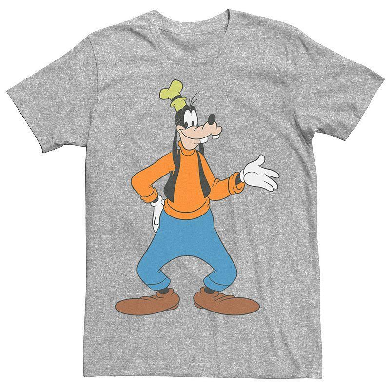 Disneys Goofy Traditional Pose Mens Tee Athletic Grey Product Image