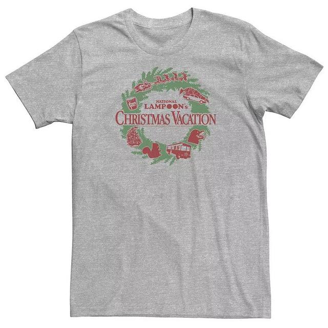 Big & Tall National Lampoons Christmas Vacation Holiday Wreath Poster Tee, Mens Product Image