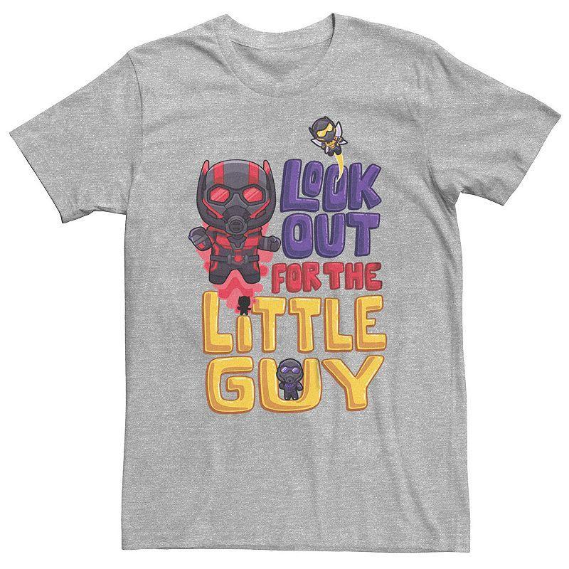 Licensed Character Big & Tall Marvel Ant-Man And The Wasp: Quantumania Look Out Little Guy Tee, Men's, Size: XXL Tall, Med Grey - Size: XXL Tall Product Image