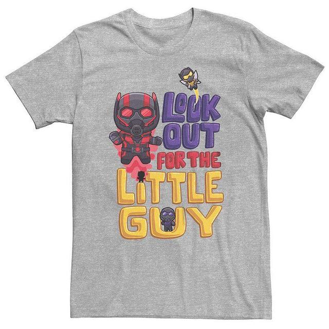 Licensed Character Big & Tall Marvel Ant-Man And The Wasp: Quantumania Look Out Little Guy Tee, Men's, Size: XXL Tall, Med Grey - Size: XXL Tall Product Image