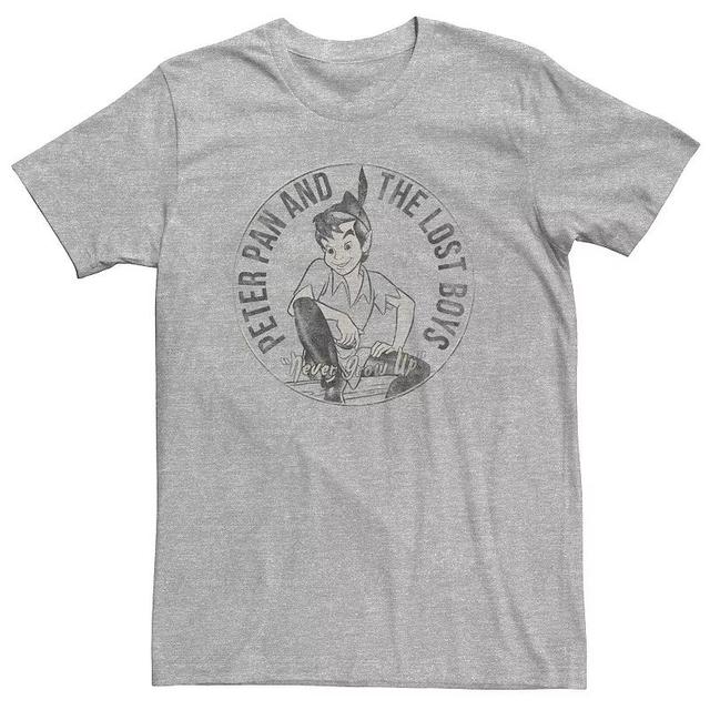 Big & Tall Disney Peter Pan and the Lost Boys Tee, Mens Athletic Grey Product Image