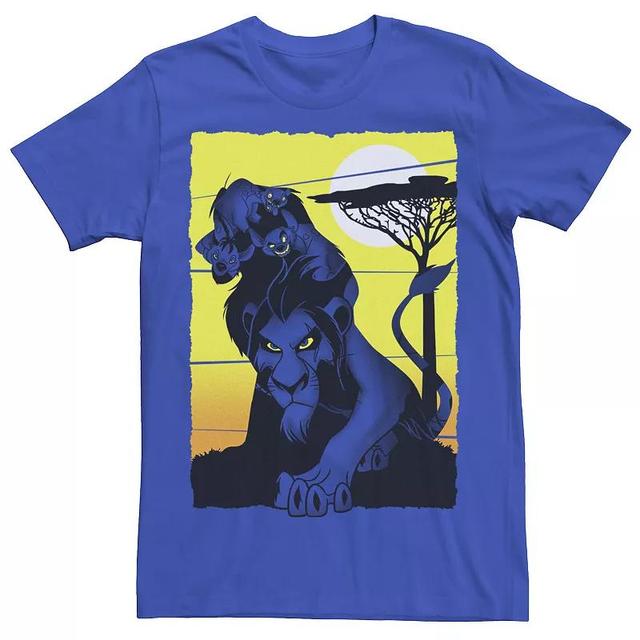 Disneys The Lion King Scar And Hyenas Mens Group Poster Tee Product Image