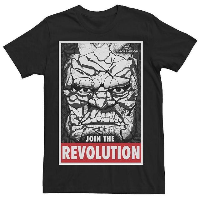 Mens Marvel Thor Ragnarok Korg Join Revolution Propaganda Tee Product Image