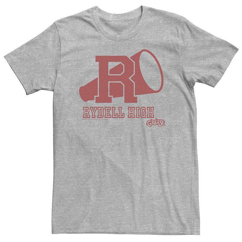 Big & Tall Grease Rydell High Logo Graphic Tee, Mens Athletic Grey Product Image