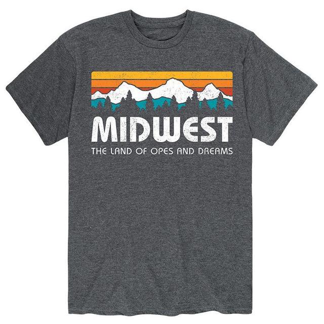 Mens Midwest Tee Grey Product Image