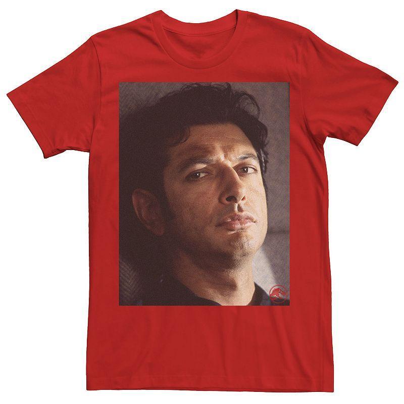 Mens Jurassic Park Jeff Goldblum Stare Graphic Tee Royal Grey Product Image