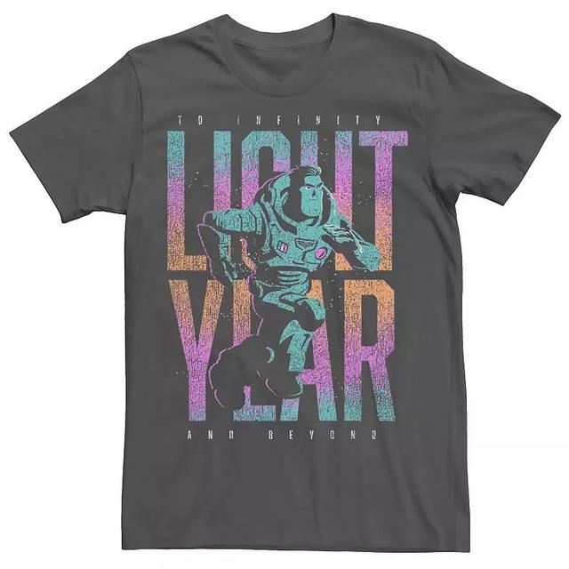 Mens Disney / Pixar Lightyear To Infinity And Beyond Tee Grey Product Image