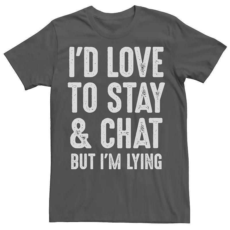 Mens But Im Lying Graphic Tee Grey Product Image