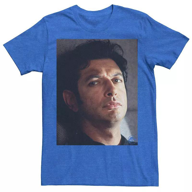 Mens Jurassic Park Jeff Goldblum Stare Graphic Tee Royal Grey Product Image