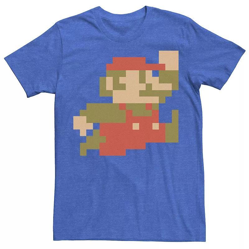 Mens Nintendo Super Mario 8-bit Pixel Jump Graphic Tee Product Image