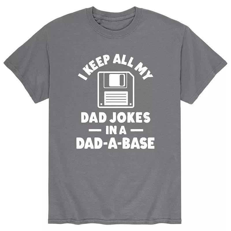 Mens I Keep Dad Jokes Tee Grey Product Image