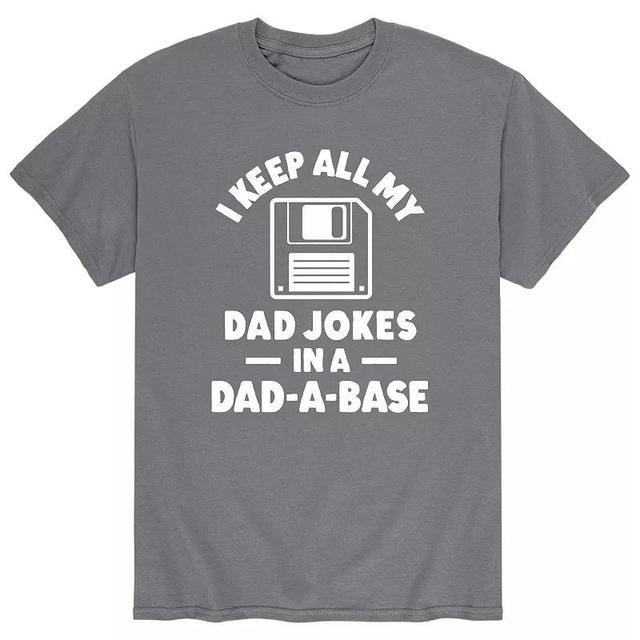 Mens I Keep Dad Jokes Tee Grey Product Image