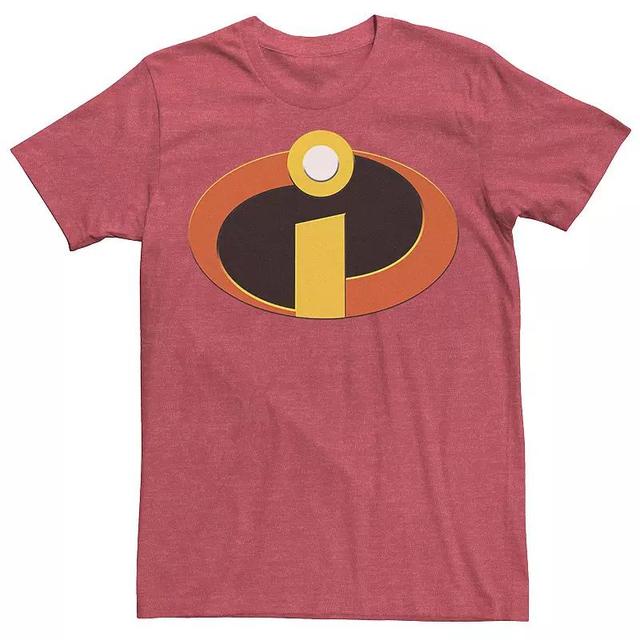 Disney / Pixars The Incredibles Mens Colored Logo Pocket Tee Red Grey Product Image