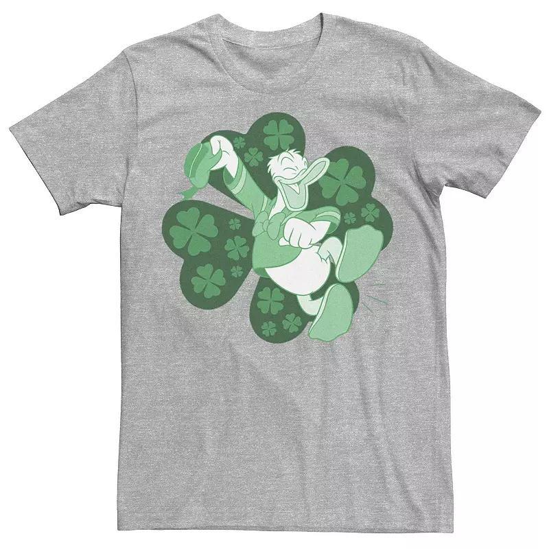 Disneys Mickey And Friends Mens St. Patricks Day Donald Duck Tee Athletic Grey Product Image