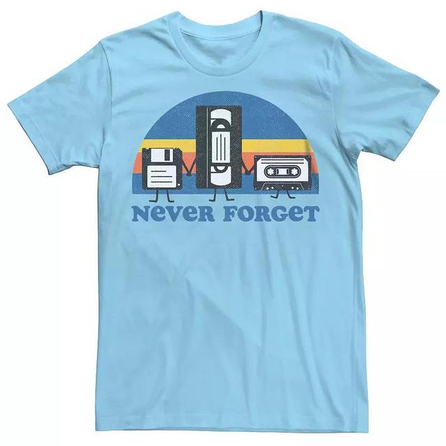 Mens Never Forget Retro Media Graphic Tee Product Image