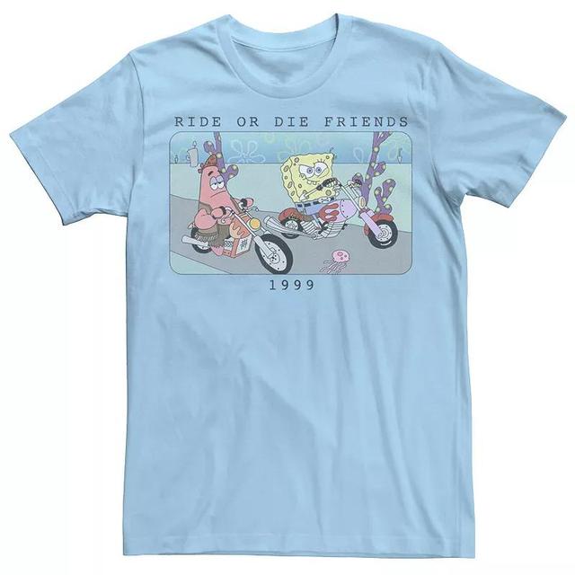 Mens Nickelodeon SpongeBob SquarePants Ride Or Die Friends 1999 Portrait Graphic Tee Product Image