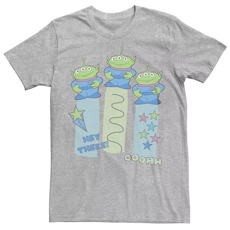 Disney / Pixars Toy Story Mens Three Aliens Graphic Tee Athletic Grey Product Image