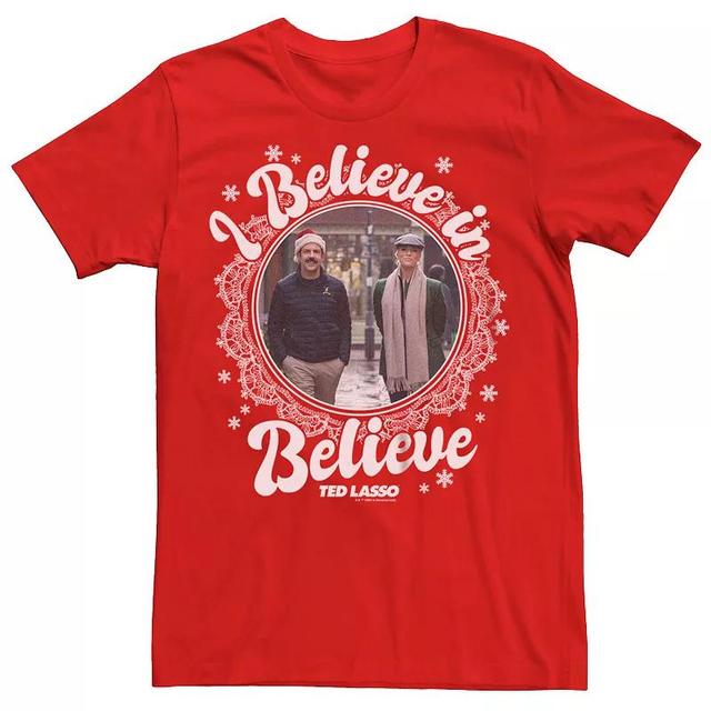 Mens Ted Lasso I Believe In Believe Holiday Wreath Graphic Tee Product Image