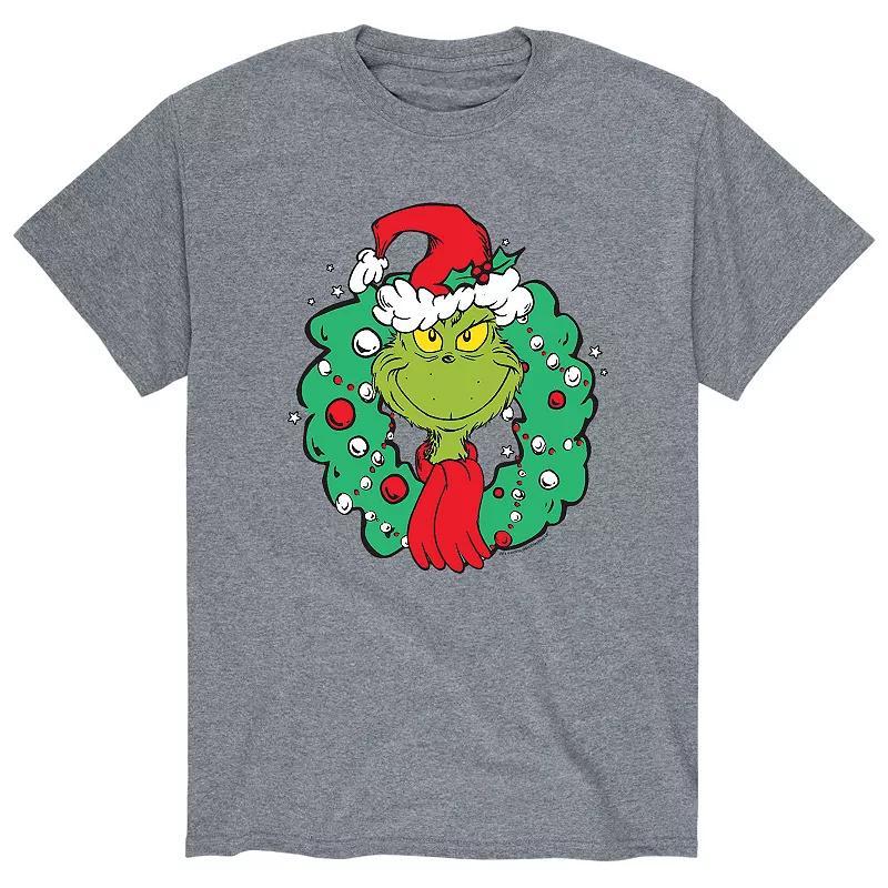 Mens Dr. Seuss The Grinch Wreath Tee Product Image