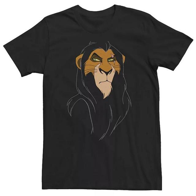 Big & Tall Disney The Lion King Scar Large Face Tee, Mens Product Image