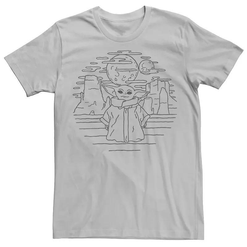 Mens Star Wars The Mandalorian The Child Doodle Tee Product Image