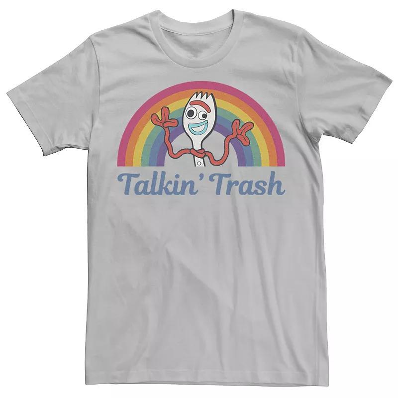 Disney / Pixars Toy Story 4 Forky Mens Talkin Trash Rainbow Poster Tee Product Image