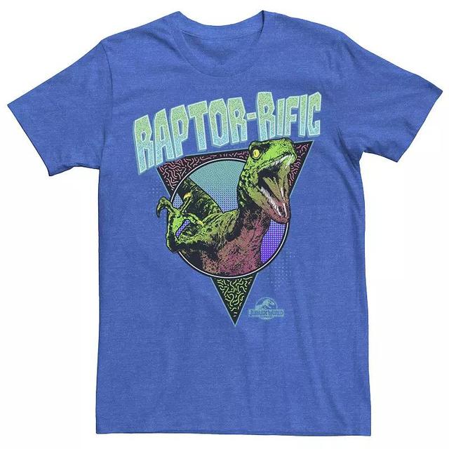 Mens Jurassic World 80s Retro Raptor-rific Dino Graphic Tee Product Image