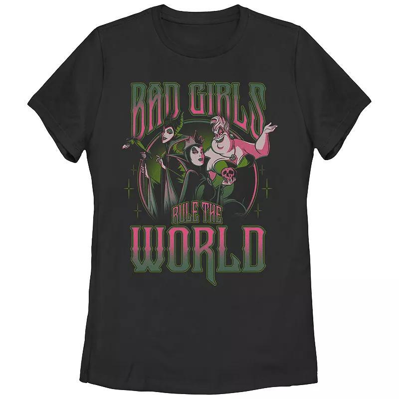 Disneys Villains Bad Girls Rule The World Womens Tee, Girls Product Image