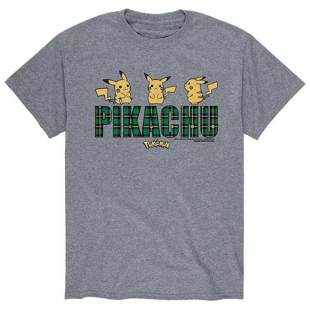 Mens Pokemon Plaid Pikachu Tee Product Image