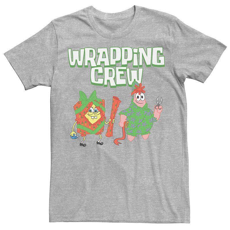 Mens Spongebob Squarepants Patrick Wrapping Crew Tee Red Product Image