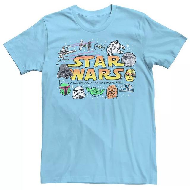 Mens Star Wars All Stars Head Draws Tee Product Image