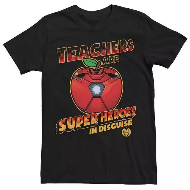 Mens Marvel Teachers Are Super Heroes In Disguise Iron Man Tee Grey Product Image