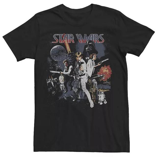 Mens Star Wars Vintage Kanji Movie Poster Tee Product Image