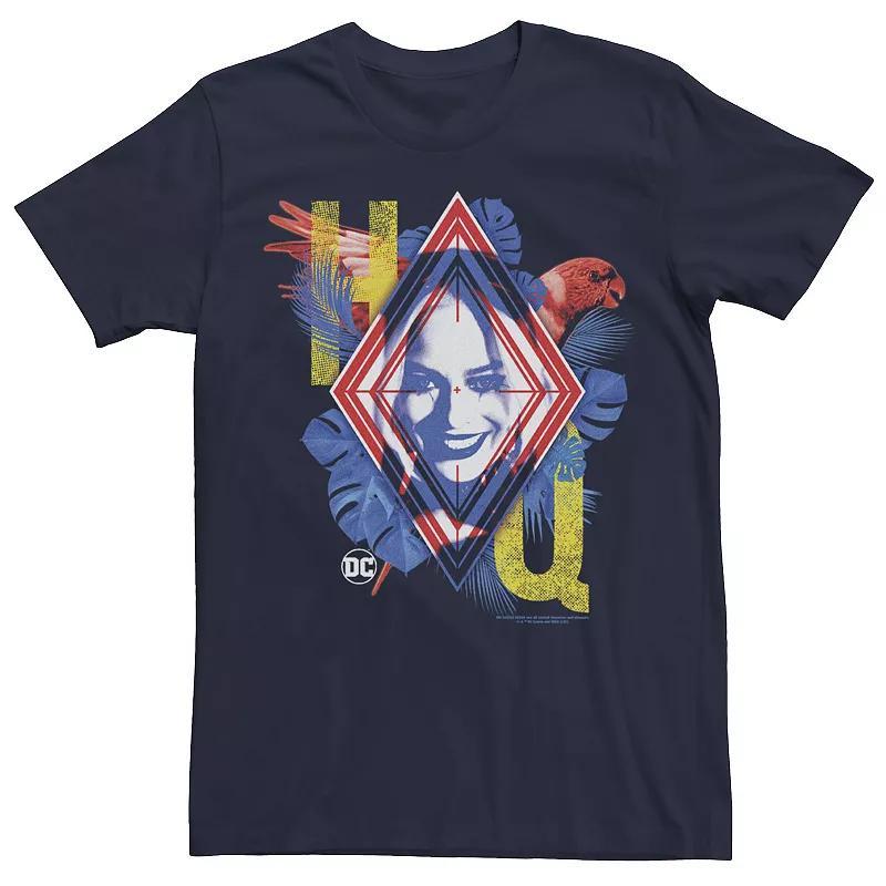 Mens The Suicide Squad Harley Quinn Tropical Tee Blue Product Image