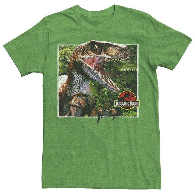 Mens Jurassic Park Raptor Coming Out Of Forest Graphic Tee Product Image