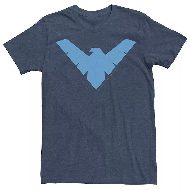 Mens DC Comics Nightwing Classic Logo Tee Navy Grey Product Image