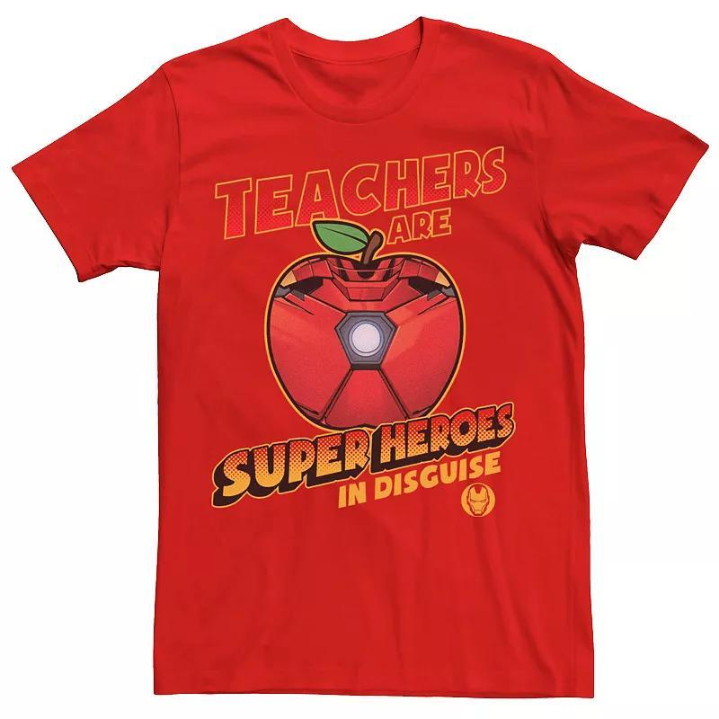 Mens Marvel Teachers Are Super Heroes In Disguise Iron Man Tee Product Image