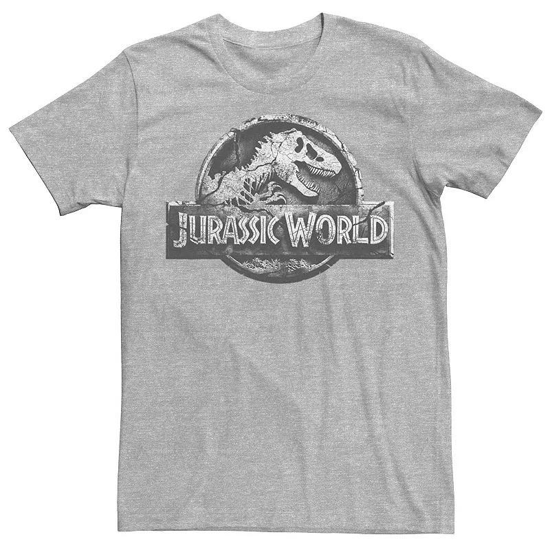 Mens Jurassic World Two Return Stone Logo Tee Kelly Grey Product Image