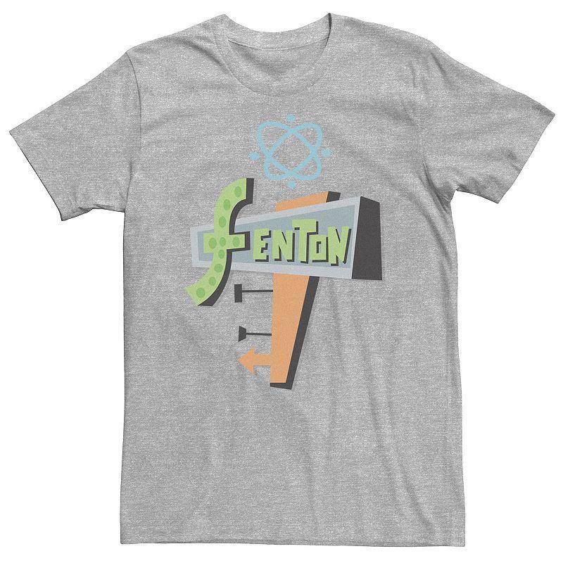 Big & Tall Nickelodeon Danny Phantom Fenton Science Logo Tee, Mens Athletic Grey Product Image