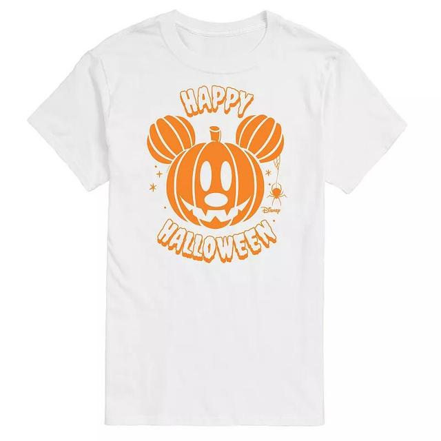 Disney Mens Mickey Pumpkin Tee White Product Image