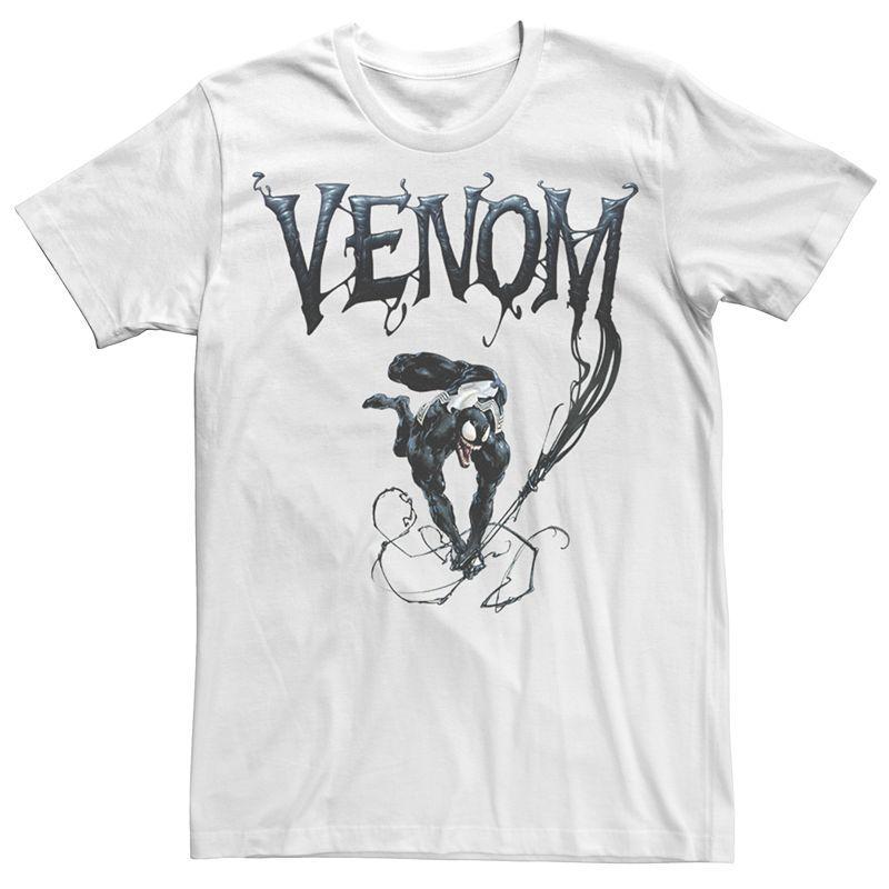 Mens Marvel Venom Symbiote Graphic Tee White Product Image