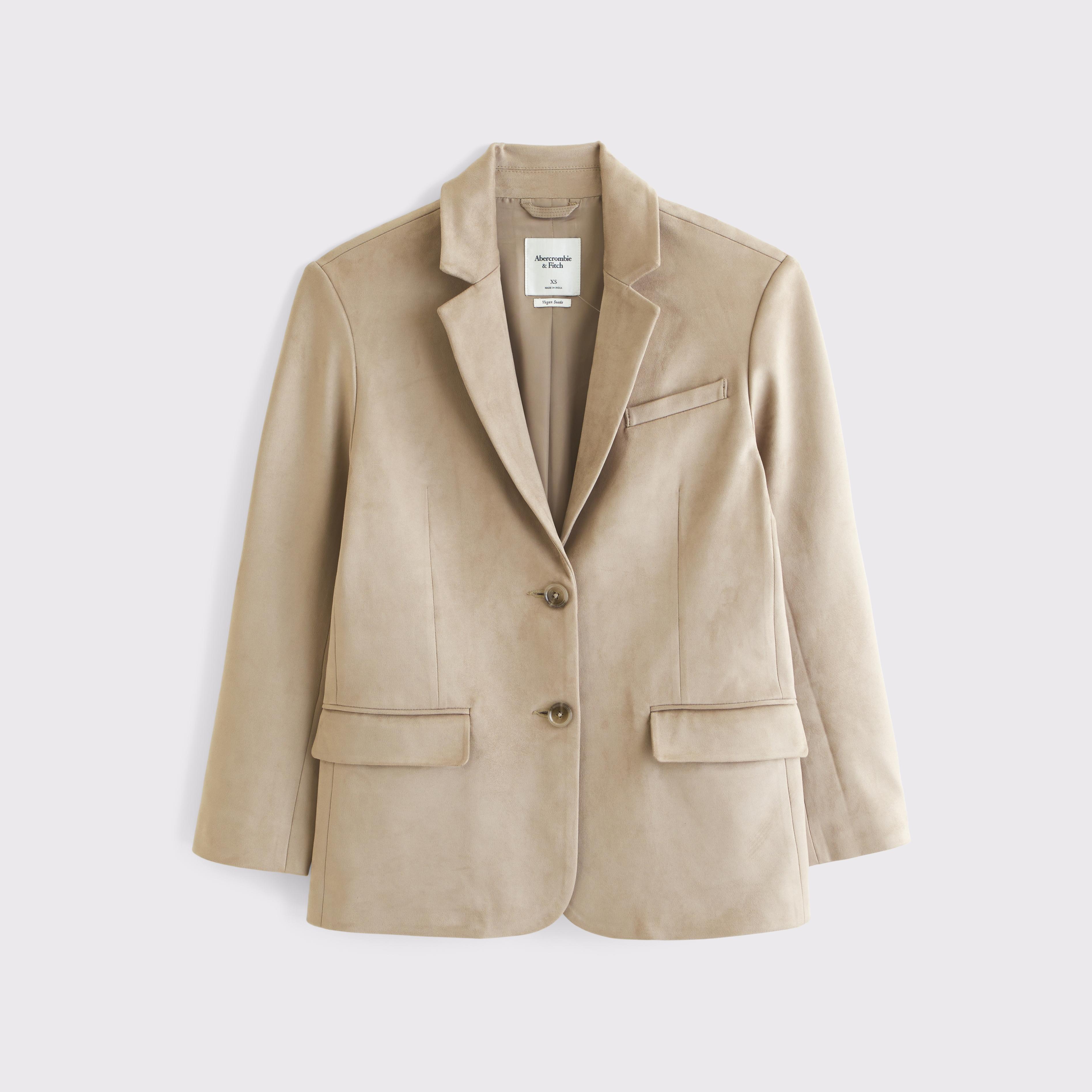 Vegan Suede Slouchy Blazer Product Image