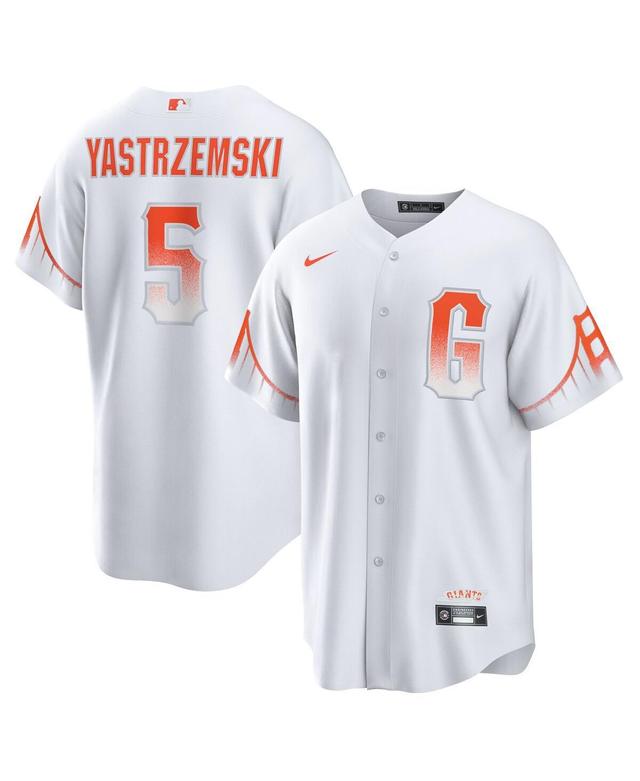 Mens Nike Mike Yastrzemski White San Francisco Giants City Connect Replica Player Jersey - White Product Image