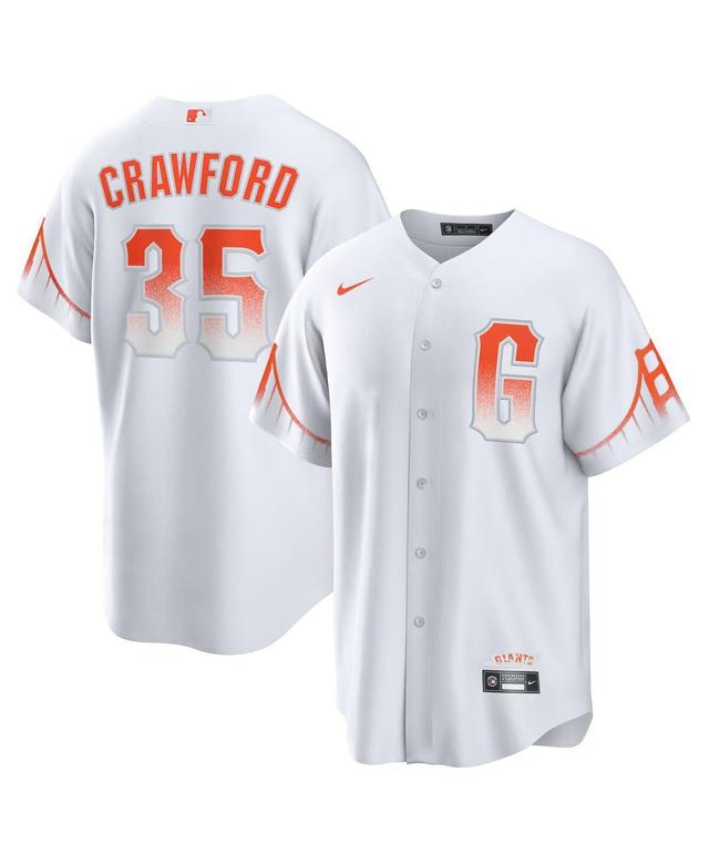 Mens Nike Brandon Crawford White San Francisco Giants City Connect Replica Player Jersey - White Product Image