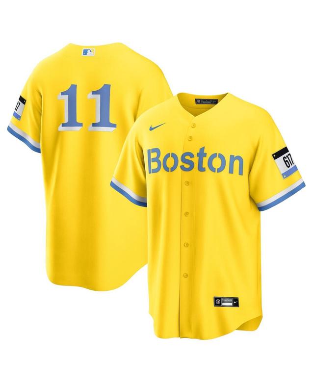 Mens Nike Rafael Devers /Light Blue Boston Red Sox City Connect Replica Player Jersey Product Image