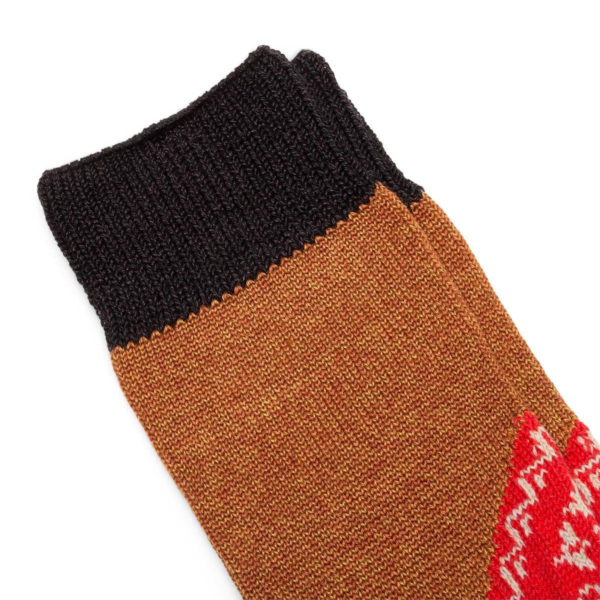 96 YARNS WOOL HEEL BANDANA SOCKS Male Product Image