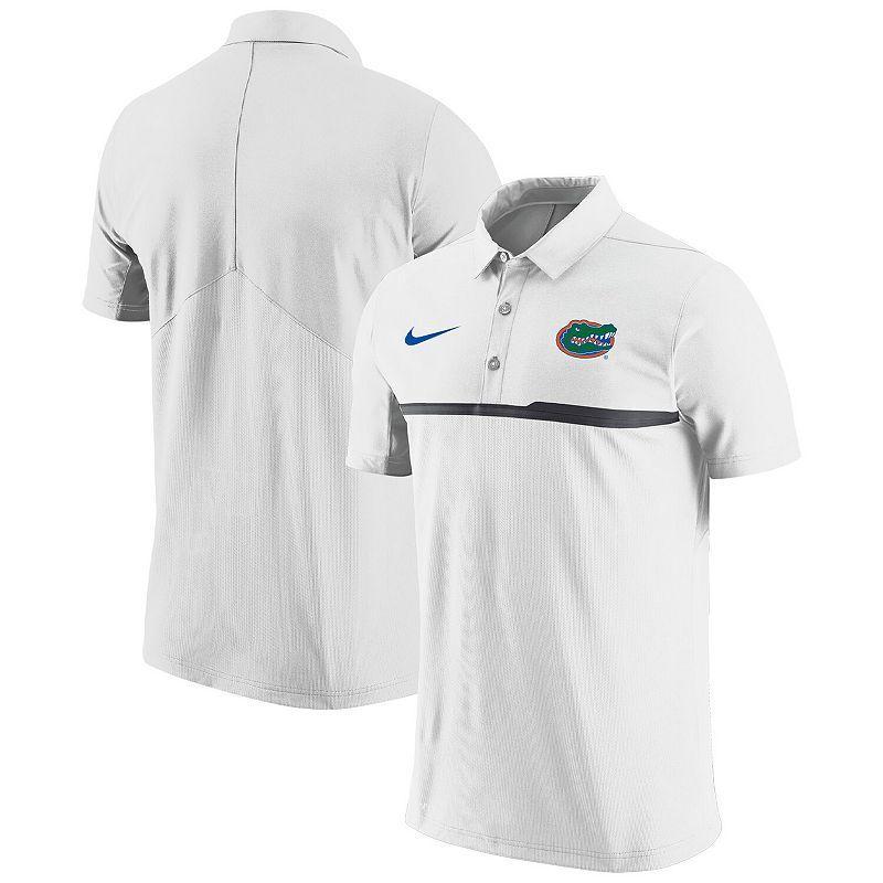 Mens Nike White Clemson Tigers Coaches Performance Polo Shirt Product Image