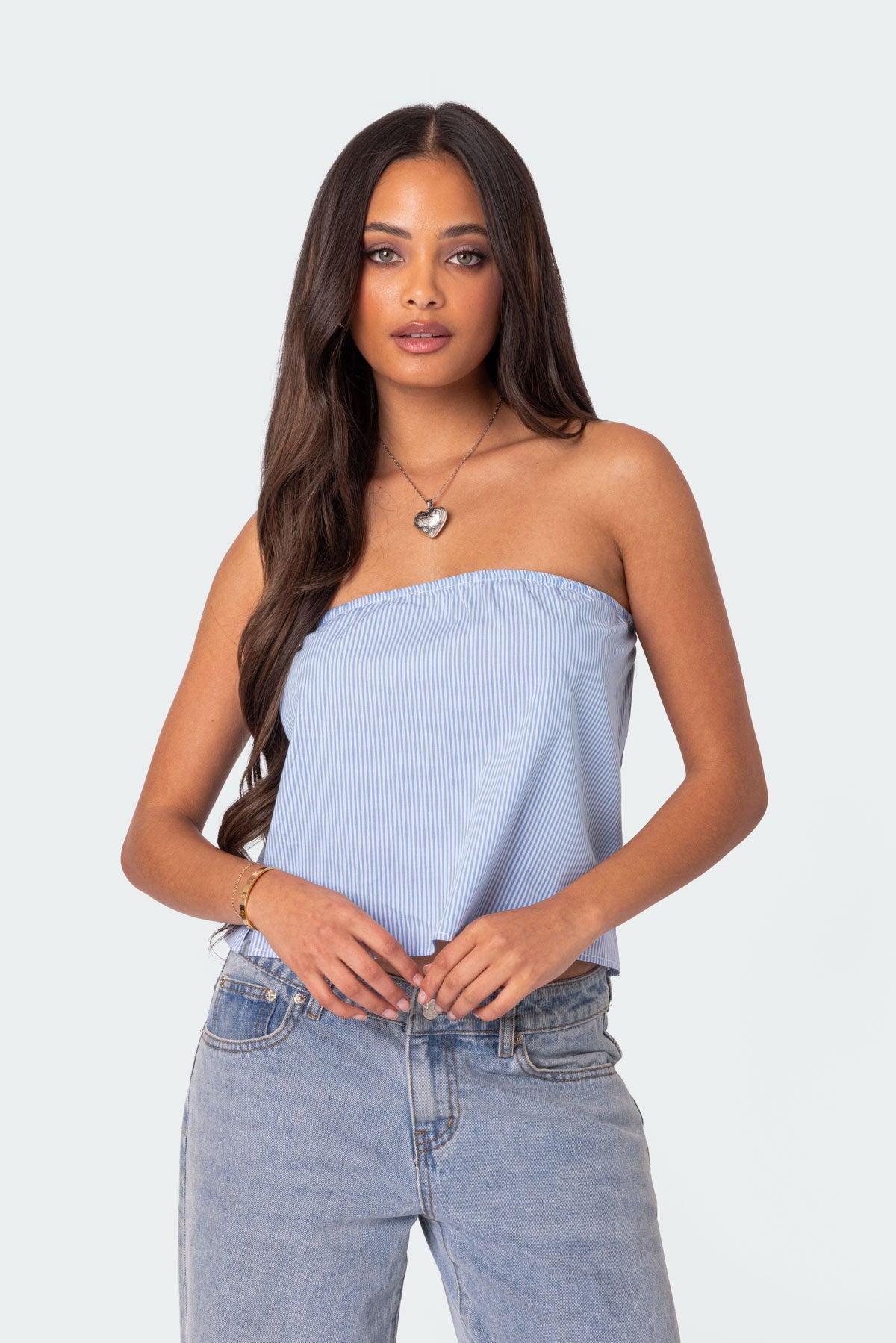 Toby Striped Tube Top Product Image